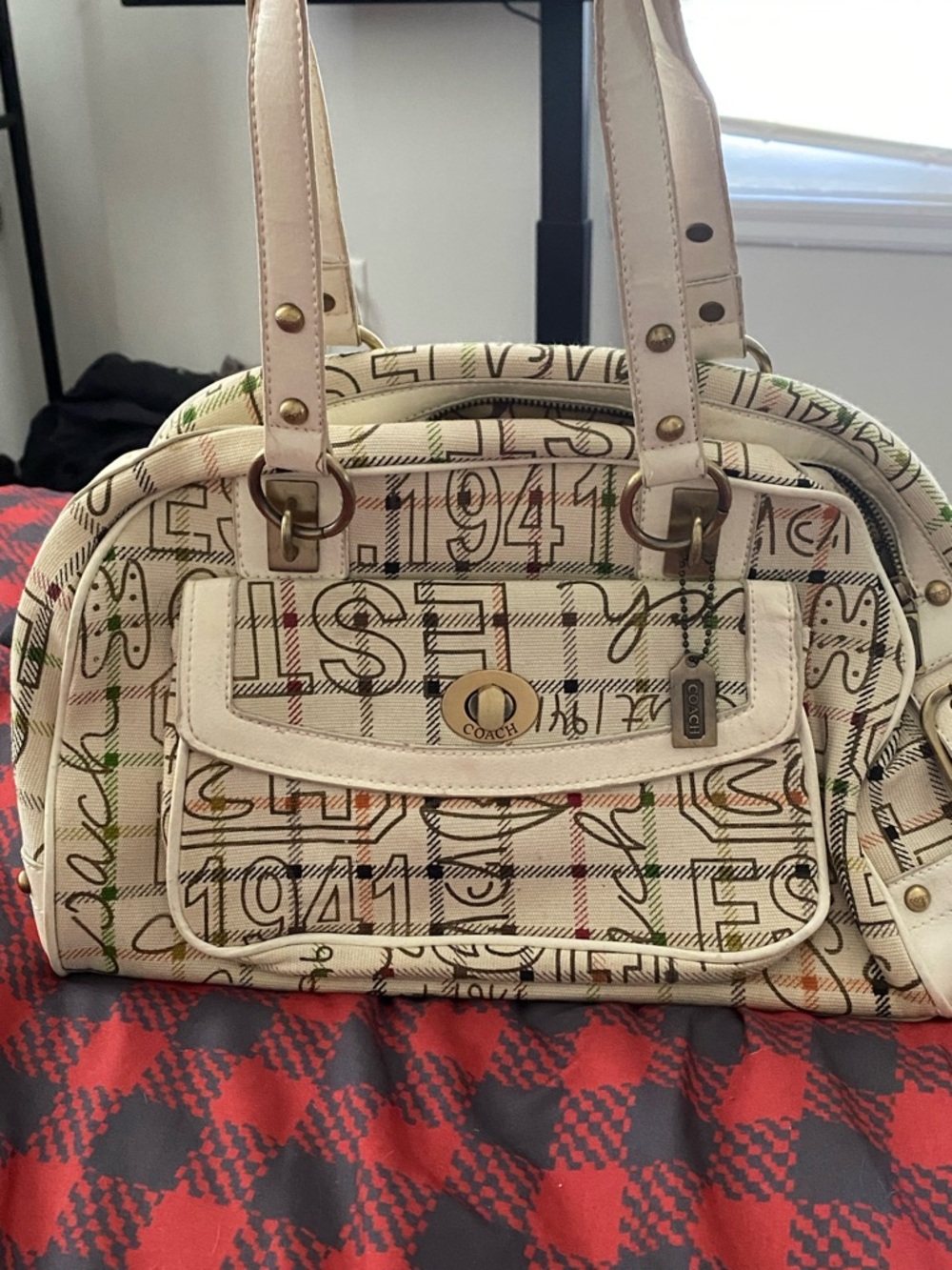 Coach Cream Chelsea tattersall Vintage